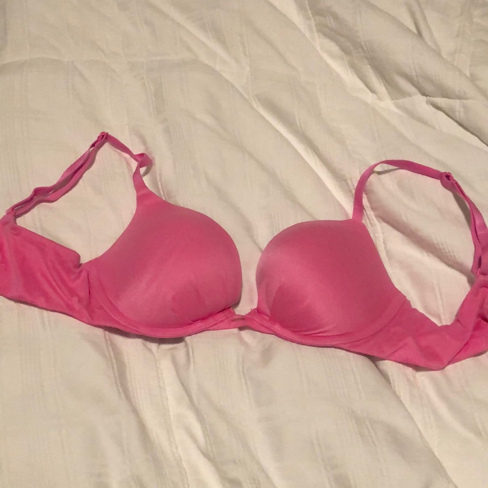 Pink Victoria’s Secret push up plunge bra